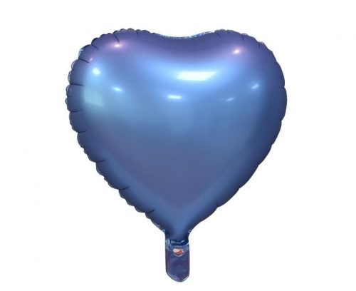 Matt Violet Heart , Violet Inimă balon folie 37 cm