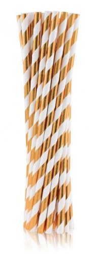 Colorat Rose Gold paie de hârtie 24 buc