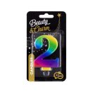 Numere Galaxy Lumânare colorată numărul 2, lumânare de tort