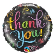 La mulți ani Balon din folie Thank You Chalkboard 46 cm