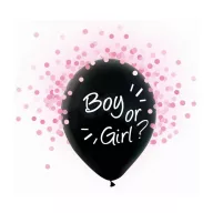   Băiat sau Fată Pink Balon umplut cu confetti roz, 4 buc 12 inch (30 cm)