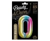 Curcubeu Rainbow Balon folie cifra 0 85 cm