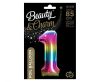 Numere Rainbow Balon din folie curcubeu numărul 1 de 85 cm