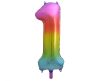 Curcubeu Rainbow Balon folie cifra 1 85 cm