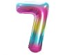 Curcubeu Rainbow Balon folie cifra 7 85 cm