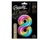 Numere Rainbow Balon folie curcubeu cifră 8, 85 cm