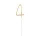 Numere Gold Artificiu aurie numărul 4 17 cm