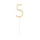 Numere Gold Scânteietoare Aurie Numărul 5, 17 cm