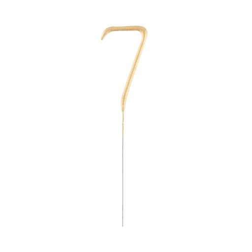 Numere Gold Scânteietoare aurie numărul 7, 17 cm