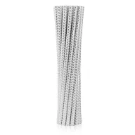 Colorat Silver Chevron Paie de hârtie argintii 12 buc