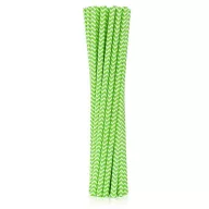 Colorat Lime Green Chevron Paie de hârtie verde Set de 12