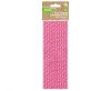 Colorat Pink Dots Paie din hârtie roz 12 buc
