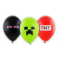   Minecraft TNT Balon de petrecere, set de 6 bucăți, 12 inch (30 cm)