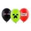 Minecraft TNT Balon de petrecere, set de 6 bucăți, 12 inch (30 cm)
