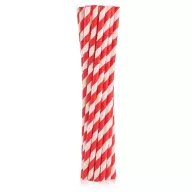   Colorat Red Stripes Paie Roșii Flexibile de Hârtie Pachet de 12
