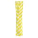 Colorat Yellow Stripes Paie din Hârtie Galbene Flexibile 12 buc