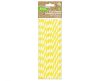 Yellow Yellow Stripes Paiete flexibile din hârtie galbenă 12 bucăți
