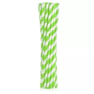 Colorat Green Stripes 12 Paie Flexibile de Hârtie Verzi