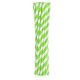 Colorat Green Stripes 12 Paie Flexibile de Hârtie Verzi