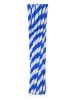 Albastru Blue Stripes paie din hârtie elastică 12 buc.