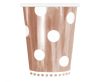 Rose Gold B&C Polka Dots hârtie pahar 6 buc 266 ml