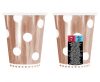 Rose Gold B&C Polka Dots hârtie pahar 6 buc 266 ml