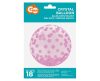 Pink Dots Aqua sferă balon folie 46 cm