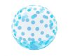 Blue Dots Aqua sfera balon folie 46 cm