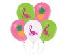 Flamingo Summer balon, balon 5 bucăți 12 inch (30cm)