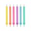 Colorat Jumbo Neon lumânare tort, set lumânări 12 buc