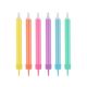 Colorat Jumbo Neon lumânare tort, set lumânări 12 buc