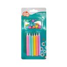 Colorat Jumbo Neon lumânare tort, set lumânări 12 buc