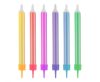 Colorat Jumbo Colourful set de lumânări pentru lumânări de tort Jumbo Colourful set de 12 bucăți