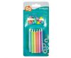 Colorat Jumbo Colourful set de lumânări pentru lumânări de tort Jumbo Colourful set de 12 bucăți