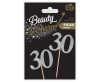 La mulți ani Silver Set de 6 bețe decorative argintii 30