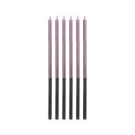   Colorat Platinum Lilac, Lumânare de tort mov, set de lumânări 6 buc.