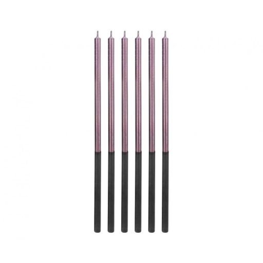 Colorat Platinum Lilac, Lumânare de tort mov, set de lumânări 6 buc.