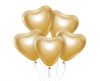 Inimă Platinum Gold balon, balon 6 bucăți 12 inch (30 cm)