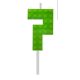 Blocks Green Blocks Lumânare Verde cifră 7 tip cărămidă