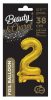 Gold B&C Gold mini Balon folie cifra 2 cu bază 38 cm