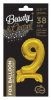 Gold B&C Gold mini Balon folie cifra 9 cu bază 38 cm