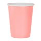 Roz Solid Light Pink hârtie pahar 14 buc de 270 ml