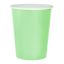 Colorat Solid Mint Pahar de hârtie verde, set de 14, 270 ml