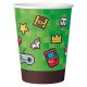 Gamer Game On Set Pahare de hârtie 6 buc. 200 ml