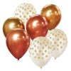 Colorat gold-Copper balon, balon set de 7 bucăți 12 inch (30cm)