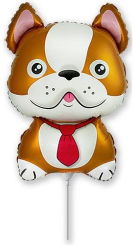 Câine Bulldog Brown balon folie 36 cm (WP)