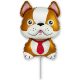 Câine Bulldog Brown balon folie 36 cm (WP)