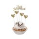 Just married gold tort decorare 5 buc.