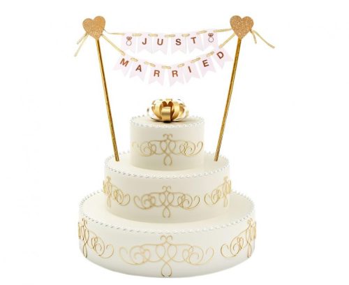 Just married tort decorare 25 cm