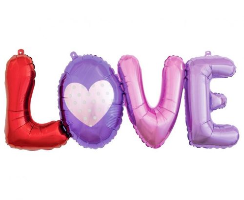 Love balon folie 74x29 cm